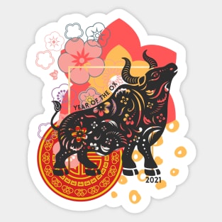 2021 Year of the Ox Sticker